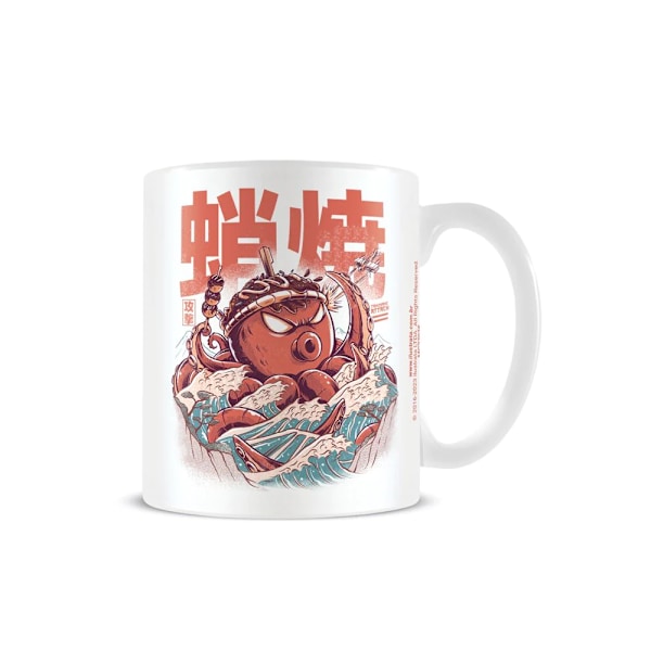 Ilustrata Takyaky Attack Mug One Size Vit/Orange/Blå White/Orange/Blue One Size