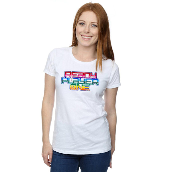 Ready Player One Dam/Dam Rainbow Logo Bomull T-shirt XL W White XL