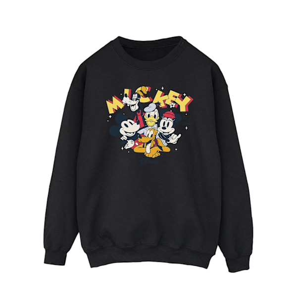 Disney Herr Mickey Mouse Grupptröja XL Svart Black XL