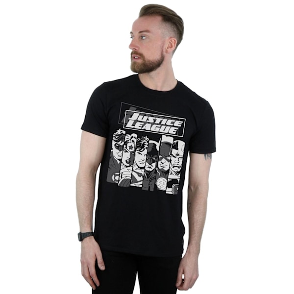 DC Comics Justice League Stripes T-shirt XXL Svart Black XXL