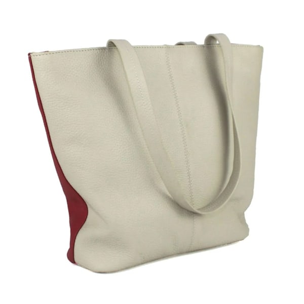 Eastern Counties Leather Adalyn Grain Läderhandväska One Size Pink/White One Size