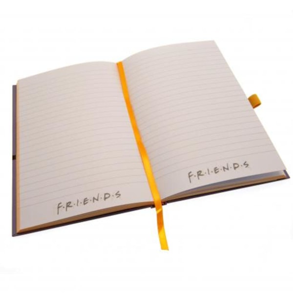 Friends Premium Frame Faux Leather Notebook One Size Lila/Gul Purple/Yellow One Size