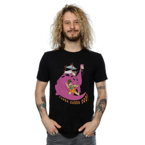 The Flintstones Yabba Dabba Doo T-shirt för män S Svart Black S