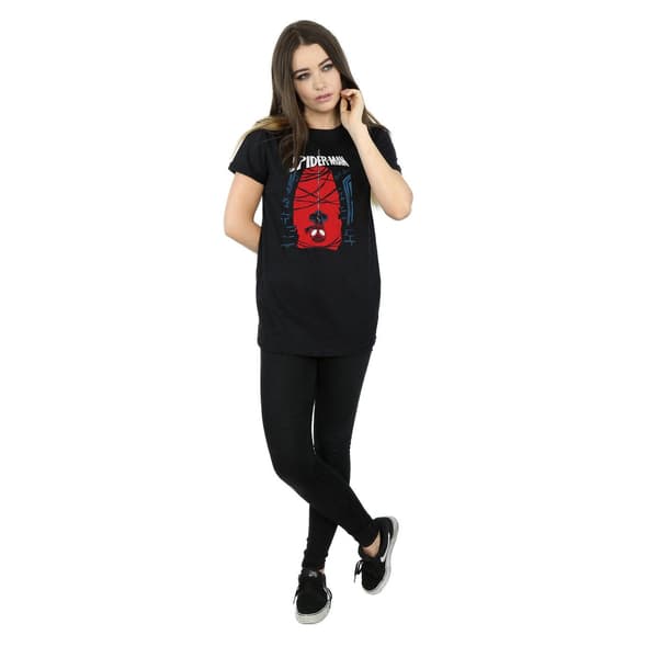 Marvel Dam/Dam Spider-Man Hanging Sketch Bomull Boyfriend Black S