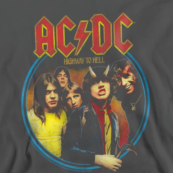 AC/DC Unisex Vuxen Highway To Hell Sweatshirt M Kolgrå Charcoal M