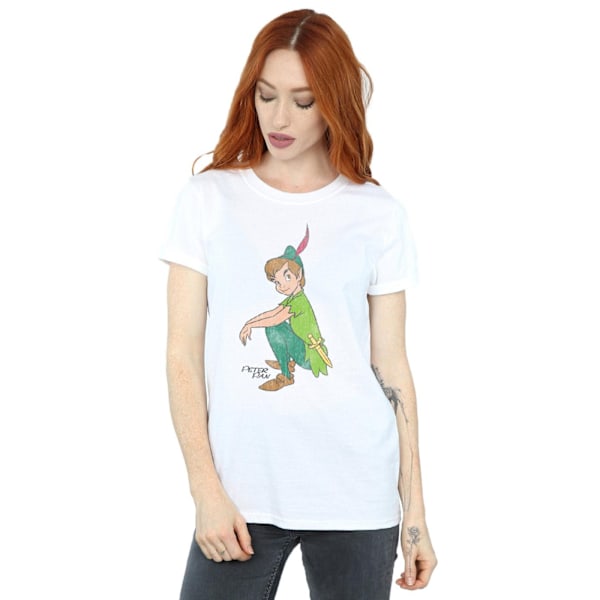 Peter Pan Dam/Dam Classic Cotton Boyfriend T-Shirt XL Vit White XL