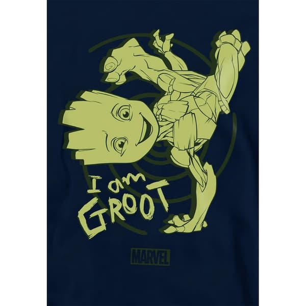 I Am Groot Barn/Kids Baby Groot Handstand Pull Over Hoodie Navy 7-8 Years