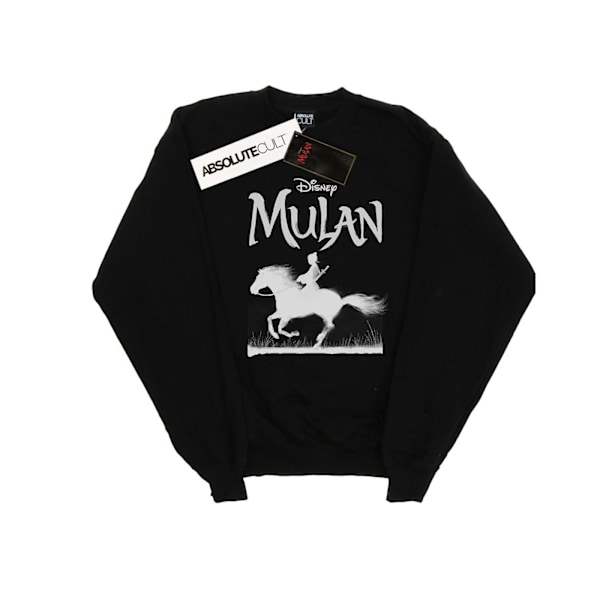 Disney Girls Mulan Movie Mono Horse Sweatshirt 3-4 år Svart Black 3-4 Years