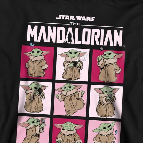 Star Wars The Mandalorian Barn/Barn Grogu Rutor Tröja Black 9-11 Years