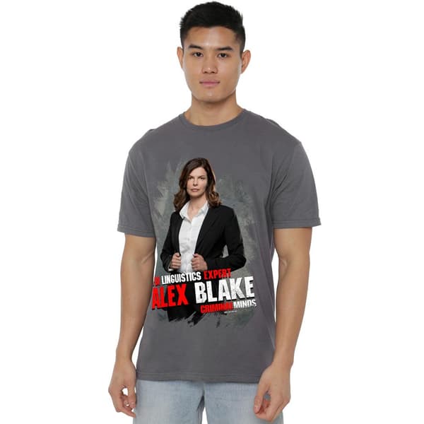 Criminal Minds Herr Alex Blake T-Shirt S Kolgrå Charcoal S