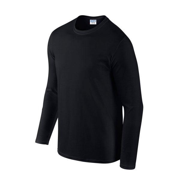 Gildan Unisex Adult Softstyle Plain Long-Sleeved T-Shirt M Svart Black M