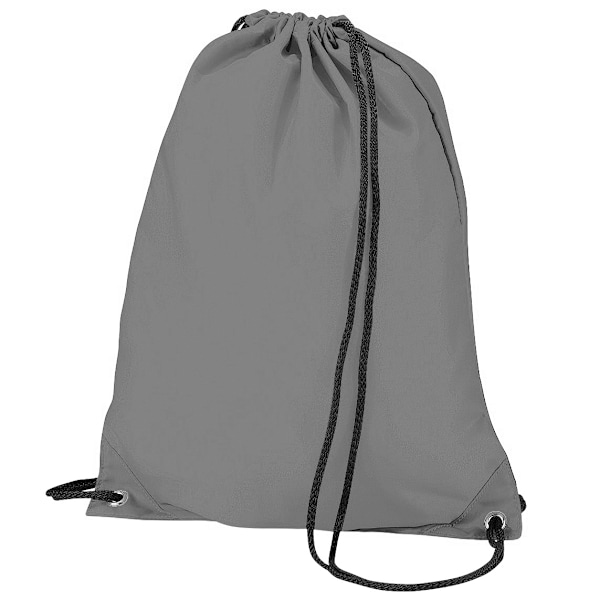 BagBase Budget Vattentålig Sport Gymsac Dragsnöre Väska (11 Graphite Grey One Size
