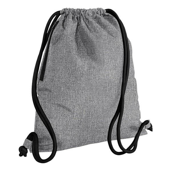 Bagbase Icon dragsnöre väska One Size Grey Marl/Black Grey Marl/Black One Size