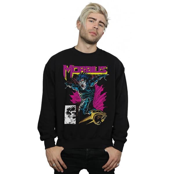 Marvel Comics Herr Morbius Midnight Sons Sweatshirt 5XL Svart Black 5XL
