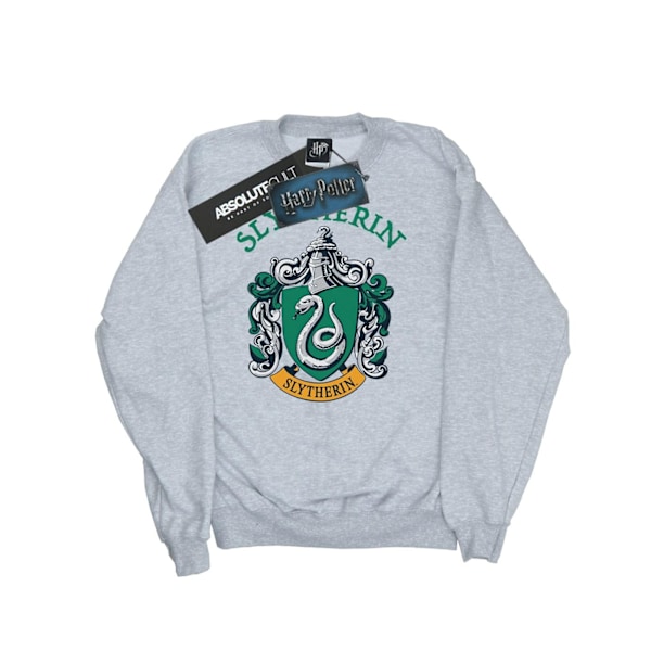 Harry Potter Tjejer Slytherin Crest Sweatshirt 12-13 År Sport Sports Grey 12-13 Years