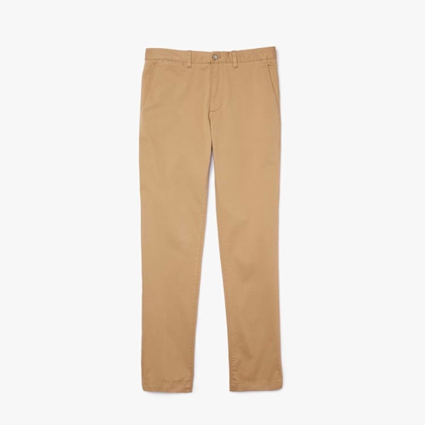 Lacoste Gabardin Stretch Slim Byxor Herr 40R Beige Beige 40R