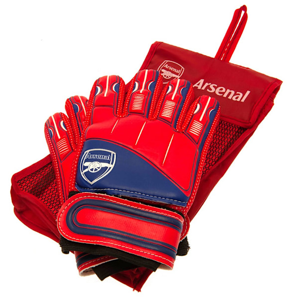 Arsenal FC Barn/Barn Delta Crest Målvaktshandskar En Storlek Red/Blue One Size