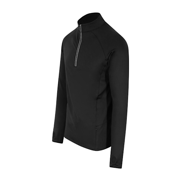 AWDis Just Cool Cool-Flex Halvzip-topp S Jet Black för män Jet Black S