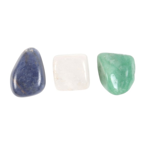 Something Different Stress Less Healing Tumbled Stone (Pack of 3) Green/Clear/Dark Blue One Size