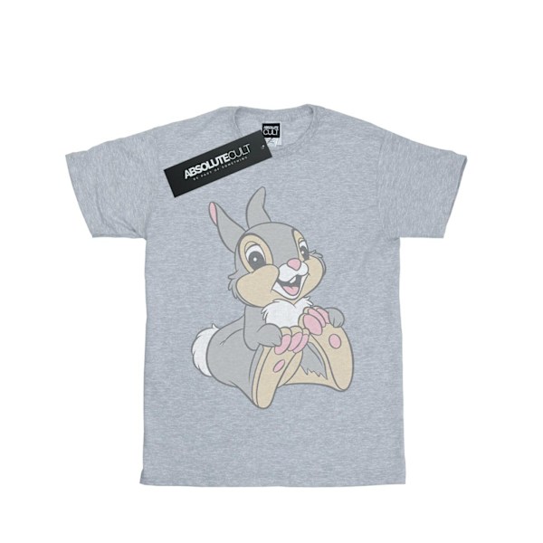 Bambi Dam/Damer Klassisk Thumper Bomull Boyfriend T-shirt S Sports Grey S