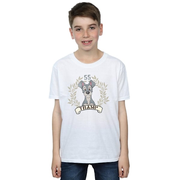 Disney Boys Lady And The Tramp Tramp Sedan 55 T-Shirt 3-4 År White 3-4 Years