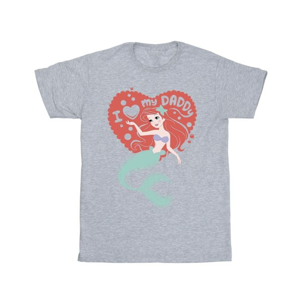 Disney Herr The Little Mermaid Love Daddy T-shirt XXL Sports Grå Sports Grey XXL
