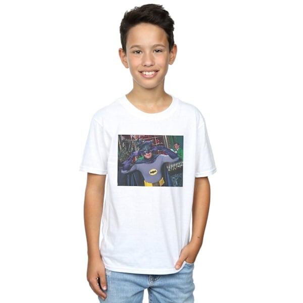 DC Comics Boys Batman TV-serie Batdance foto T-shirt 5-6 år White 5-6 Years