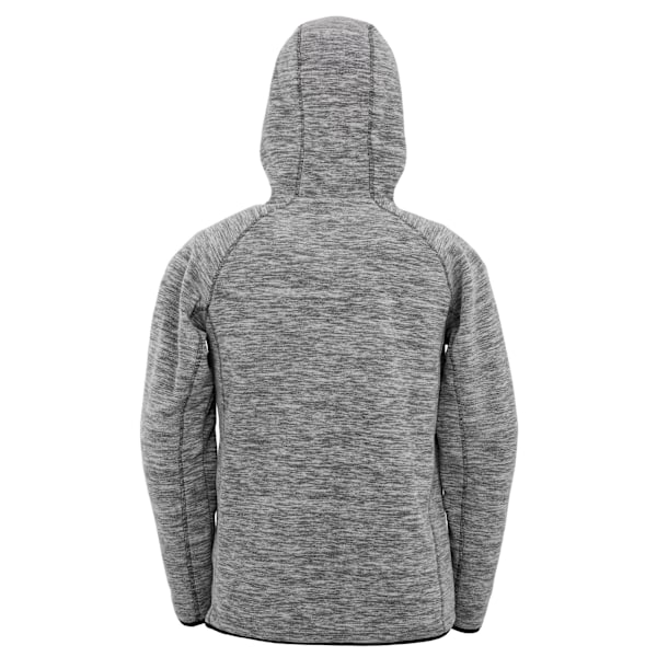 Spiro Herr Microfleece Fitness Full Zip Hoodie XXL Grå/Svart Grey/Black XXL