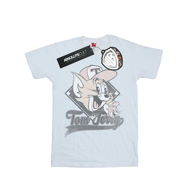 Tom And Jerry Dam/Damer Baseballkepsar Bomull Boyfriend T-Sh White M