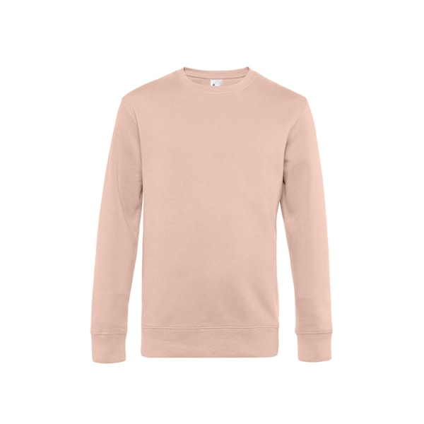 B&C Herr King Crew Neck Tröja L Soft Rose Soft Rose L