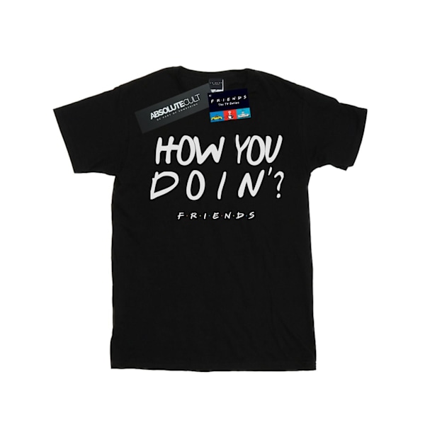 Friends Dam/Damer Hur Mår Du? Bomull Pojkvän T-Shirt S Black S