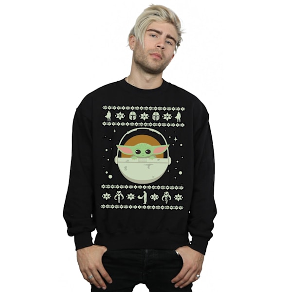 Star Wars Herr The Mandalorian The Child Jultröja X Black XXL