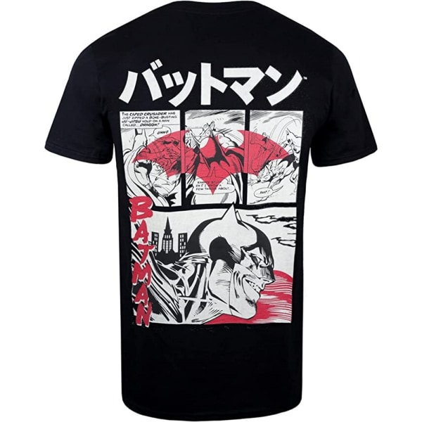 Batman T-shirt för män, japansk, L, svart Black L