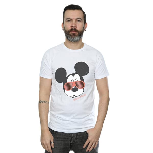 Disney Herr Mickey Mouse Solglasögon T-Shirt M Vit White M