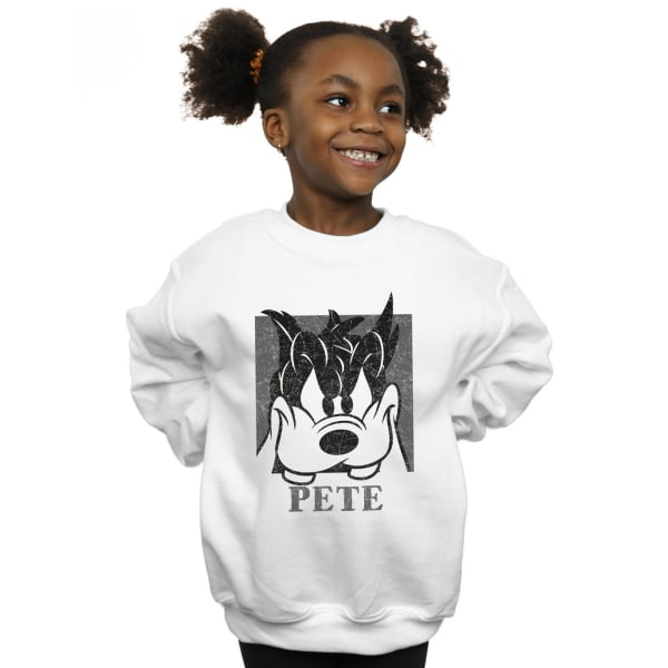 Disney Girls Pete Cropped Head Sweatshirt 12-13 år Vit White 12-13 Years
