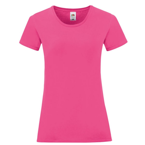 Fruit of the Loom Dam/Kvinnors Ikoniska 150 T-shirt M Fuchsia Fuchsia M