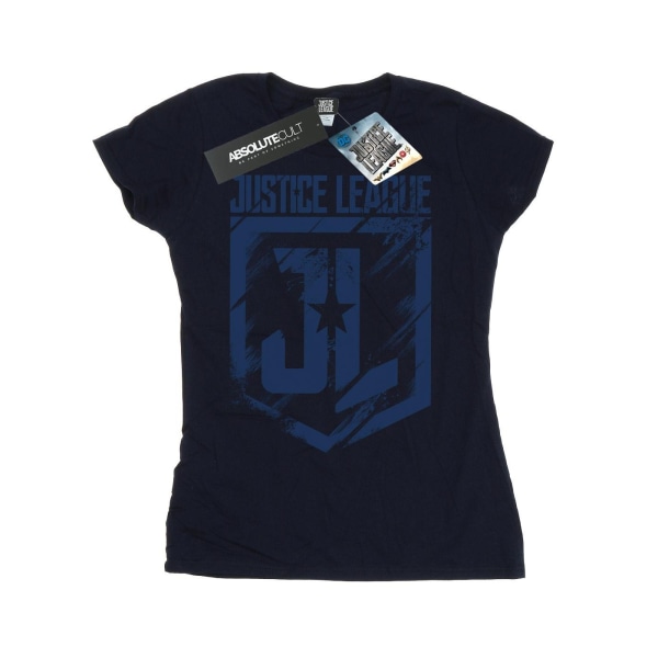 DC Comics Womens/Ladies Justice League-film Indigo-logotyp bomull Navy Blue XXL