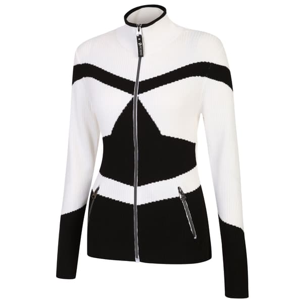 Dare 2B Dam Rocker Zip Tröja Topp M Svart/Vit Black/White M