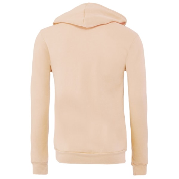 Canvas Unisex Dragkedja Polycotton Fleece Tröja med Huva / Luva Peach XS