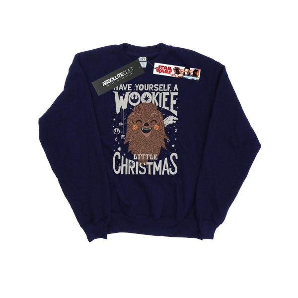 Star Wars Womens/Ladies Wookiee Little Christmas Sweatshirt XL Navy Blue XL