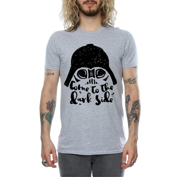 Star Wars Herr Darth Vader Kom Till Den Mörka Sidan Skiss T-shirt Sports Grey XXL
