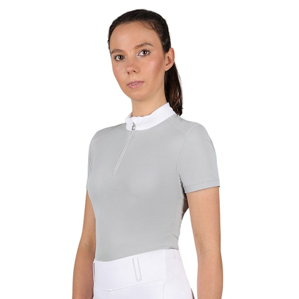 Coldstream Dam/Kvinnor Oxnam Competition Show Shirt XS Pearl Pearl Grey XS