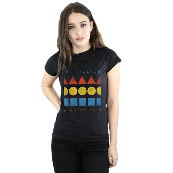 The Police Womens/Ladies King Of Pain Bomull T-Shirt XL Svart Black XL