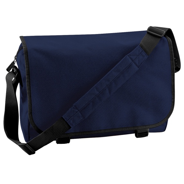 Bagbase Justerbar Messenger Bag (11 liter) (Pack med 2) One Si French Navy One Size