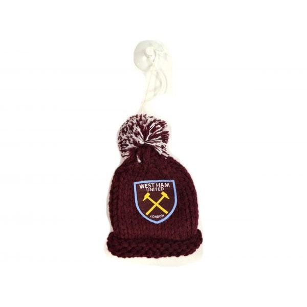 West Ham United FC Bobble Hat Bilhängare One Size Burgundy Burgundy One Size