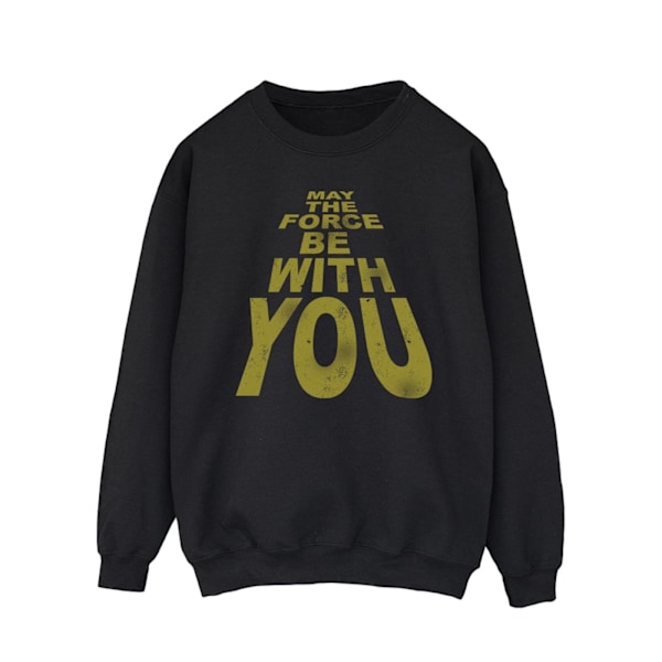 Star Wars Herr May The Force Be With You Sweatshirt M Svart Black M