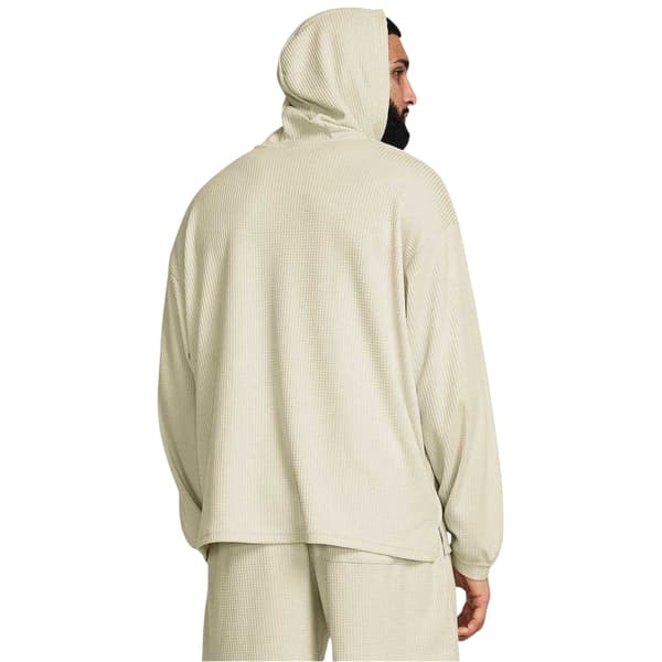 Under Armour Herr Rival Waffle Relaxed Fit Långärmad Hoodie White M