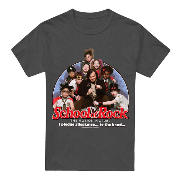 School of Rock Unisex Vuxen Jag Lovar T-shirt Stl M Gråmelerad Charcoal M