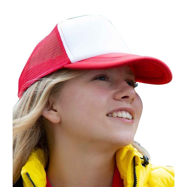 Result Core Half Mesh Truckers Cap One Size Röd/Vit Red/White One Size