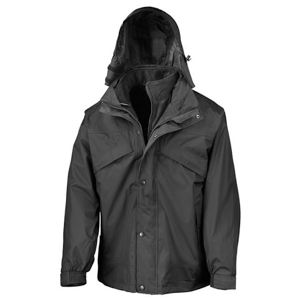 Result Herr Zip And Clip Vattentät 3 i 1 Jacka 4XL Svart Black 4XL